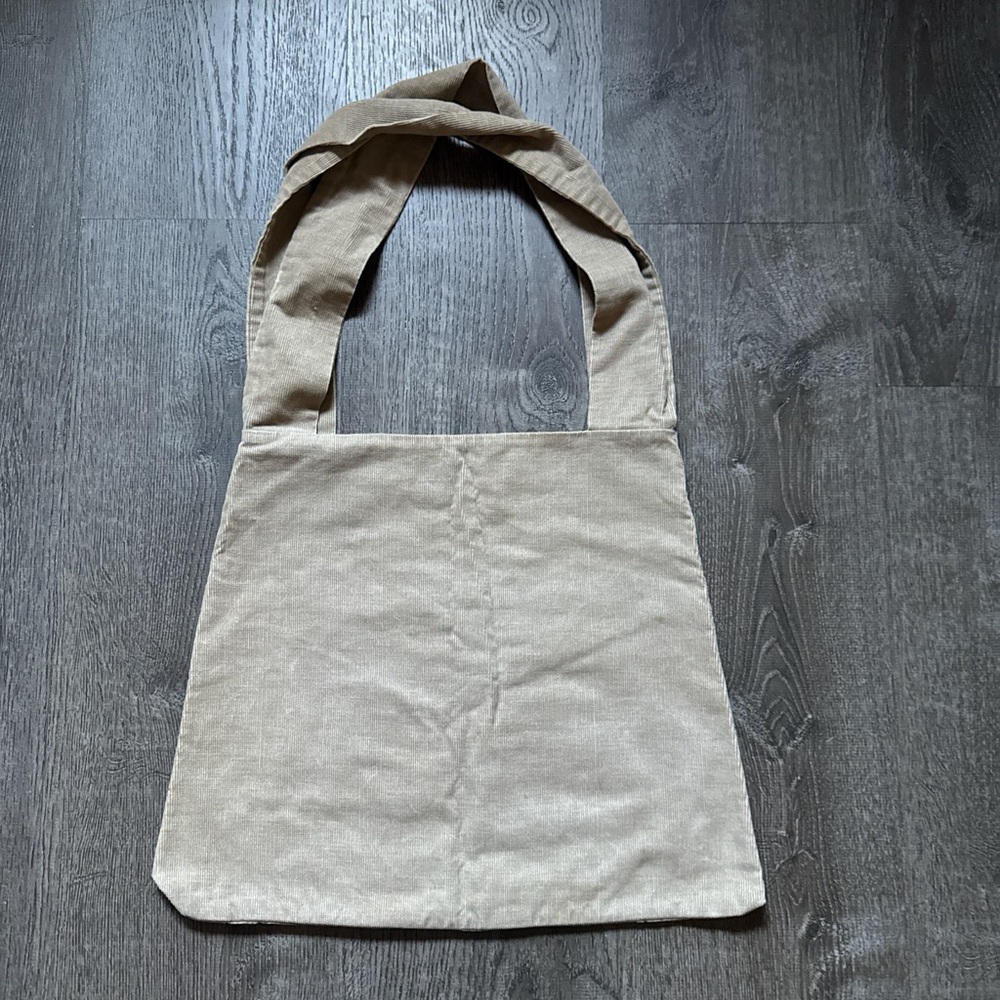 Beige Star Patterned Tote Bag - image 2